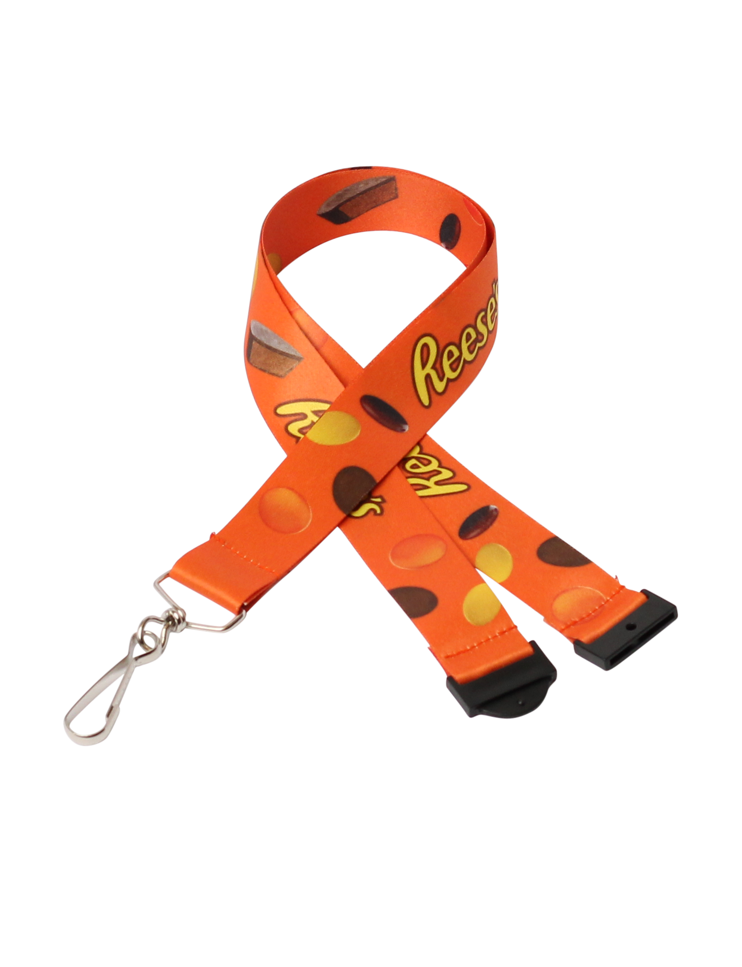 1" Digitally Sublimated Lanyard w/ Sewn on Breakaway