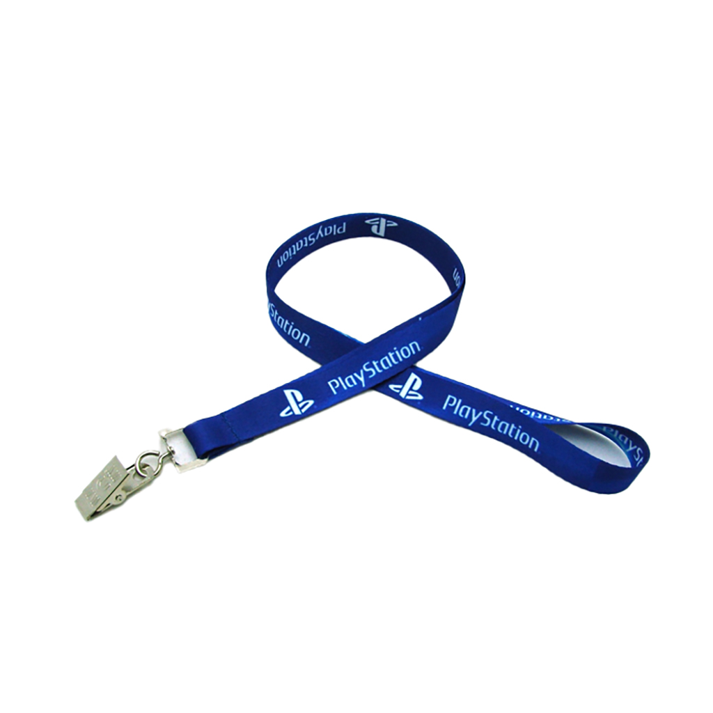 5/8" Digitally Sublimated Lanyard w/ Bulldog Clip