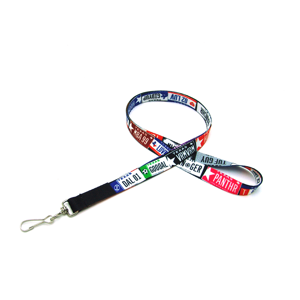 5/8" Digitally Sublimated Lanyard w/ J Hook