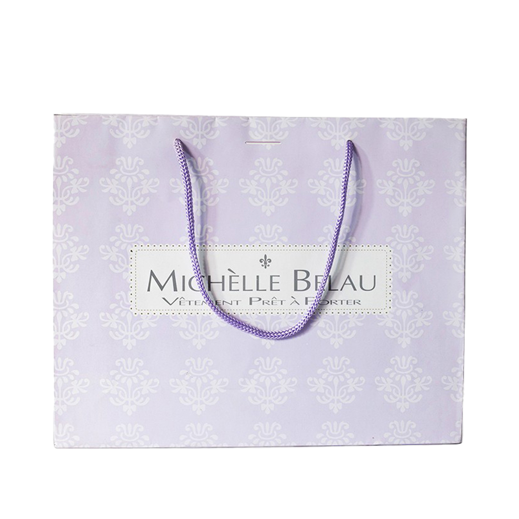 250g C1S paper bag with full color imprint on all sides (10.5*8.25*4")