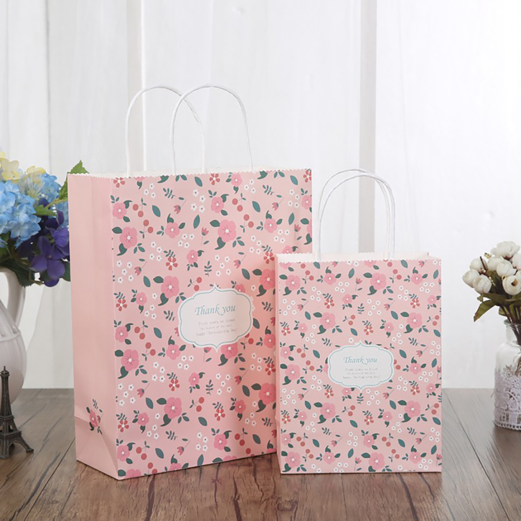 150g Kraft Paper bag with full color imprint on all sides (5.25*8.25*3.25")