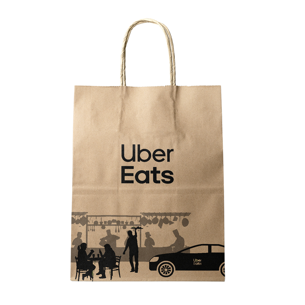 150g Kraft Paper bag with full color imprint on all sides (6.25*8*2.5")