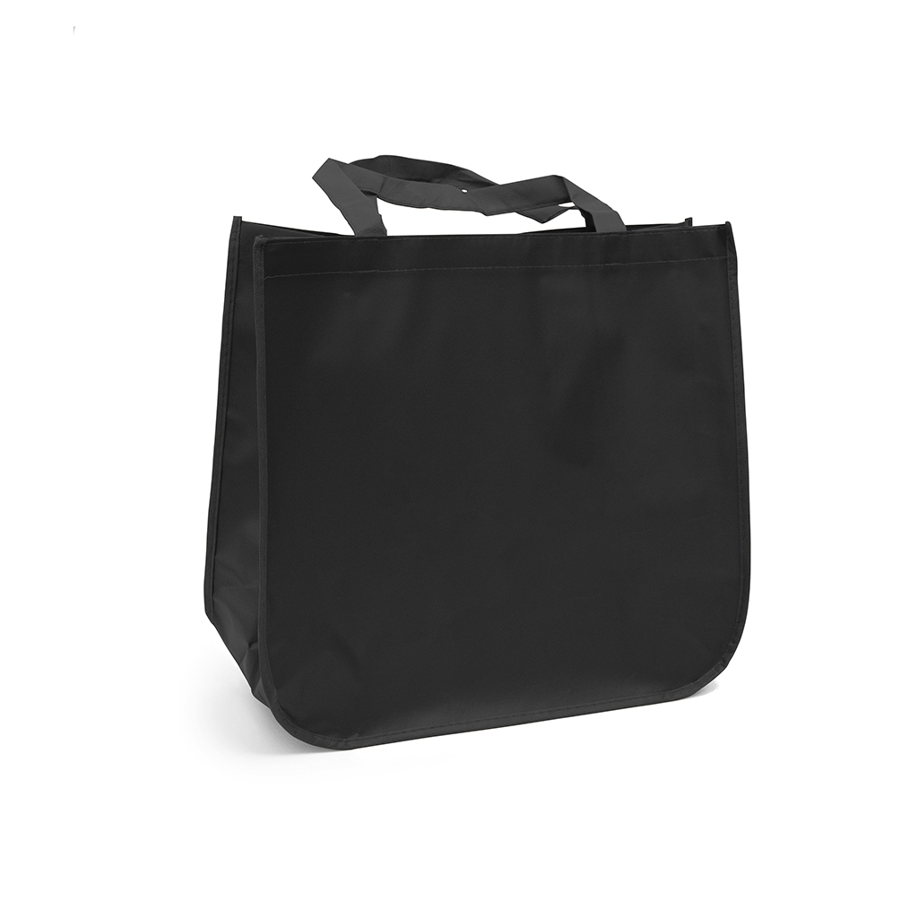 Large laminated Grocery Tote with heat transfer logo