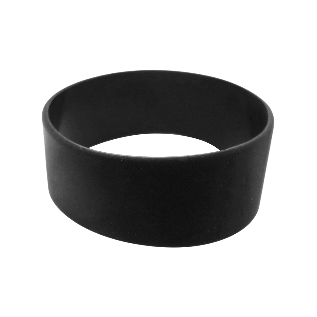 Broad Recycled Silicone Wrist Band w/Debossed Logo