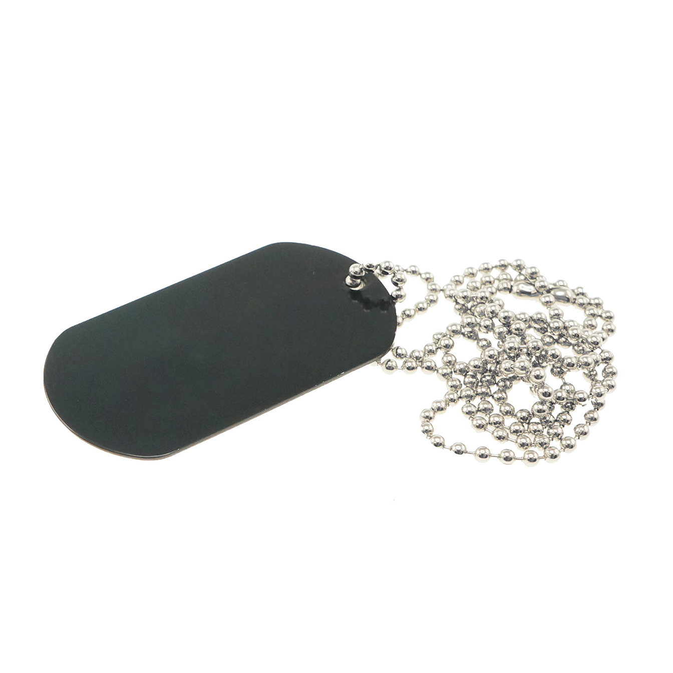 Laser Engraved Ball Chain Dog Tag