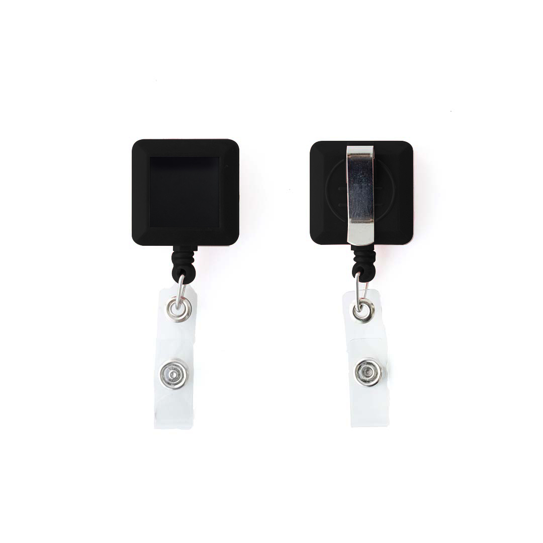4-Color Process Square Plastic Badge Reel